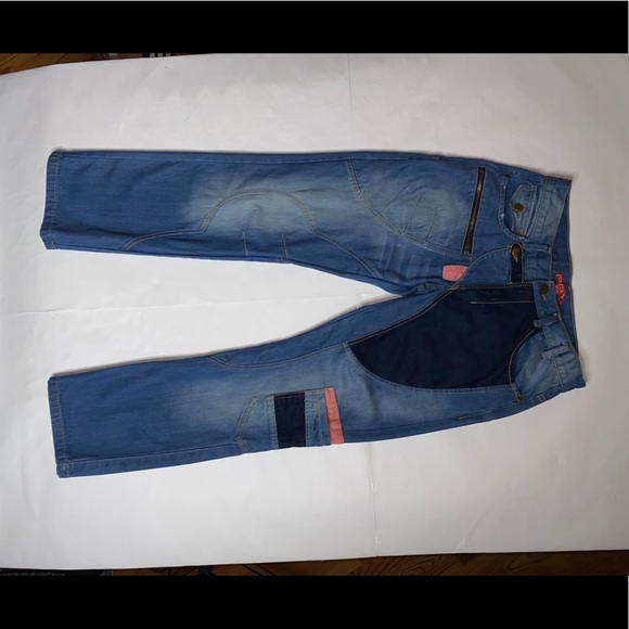 P.O.V jeans with multiple pockets/patchwork/zipper - Picture 7 of 16
